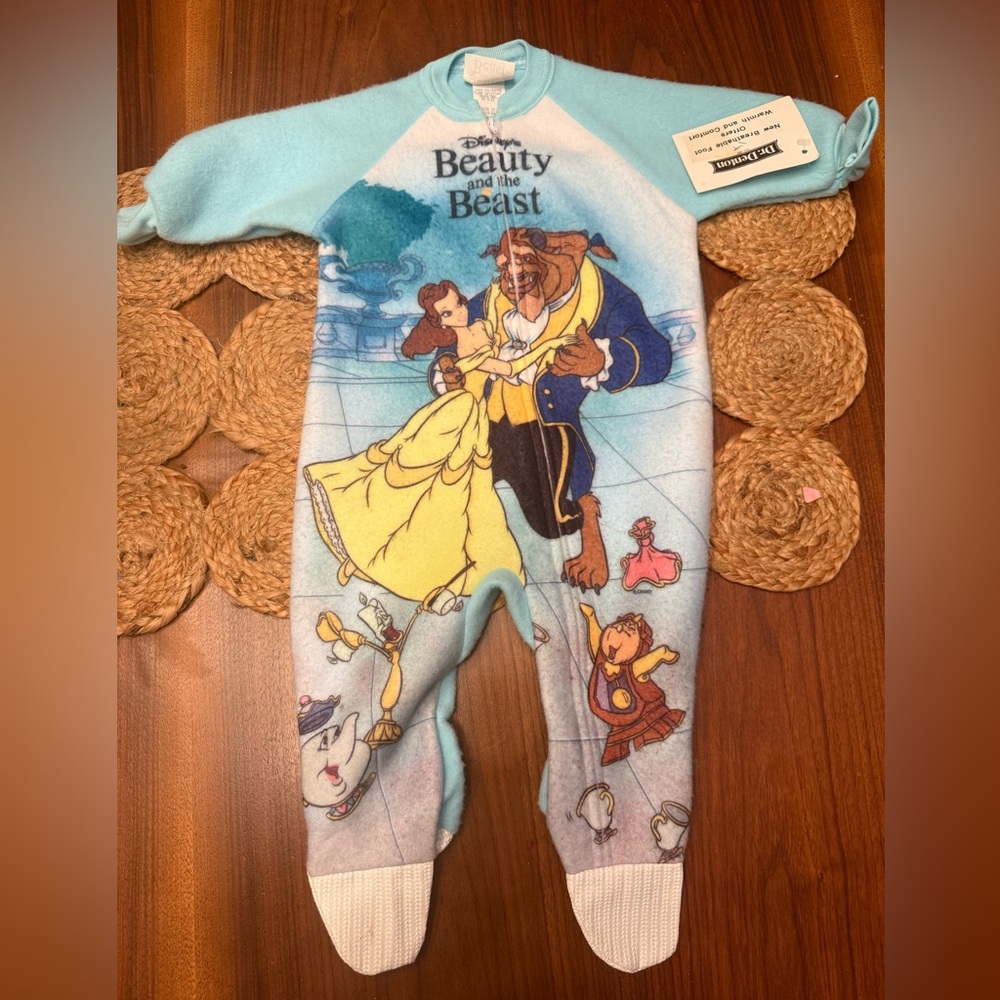 Vintage Beauty and the Beast Disney Sleeper 1T with tag